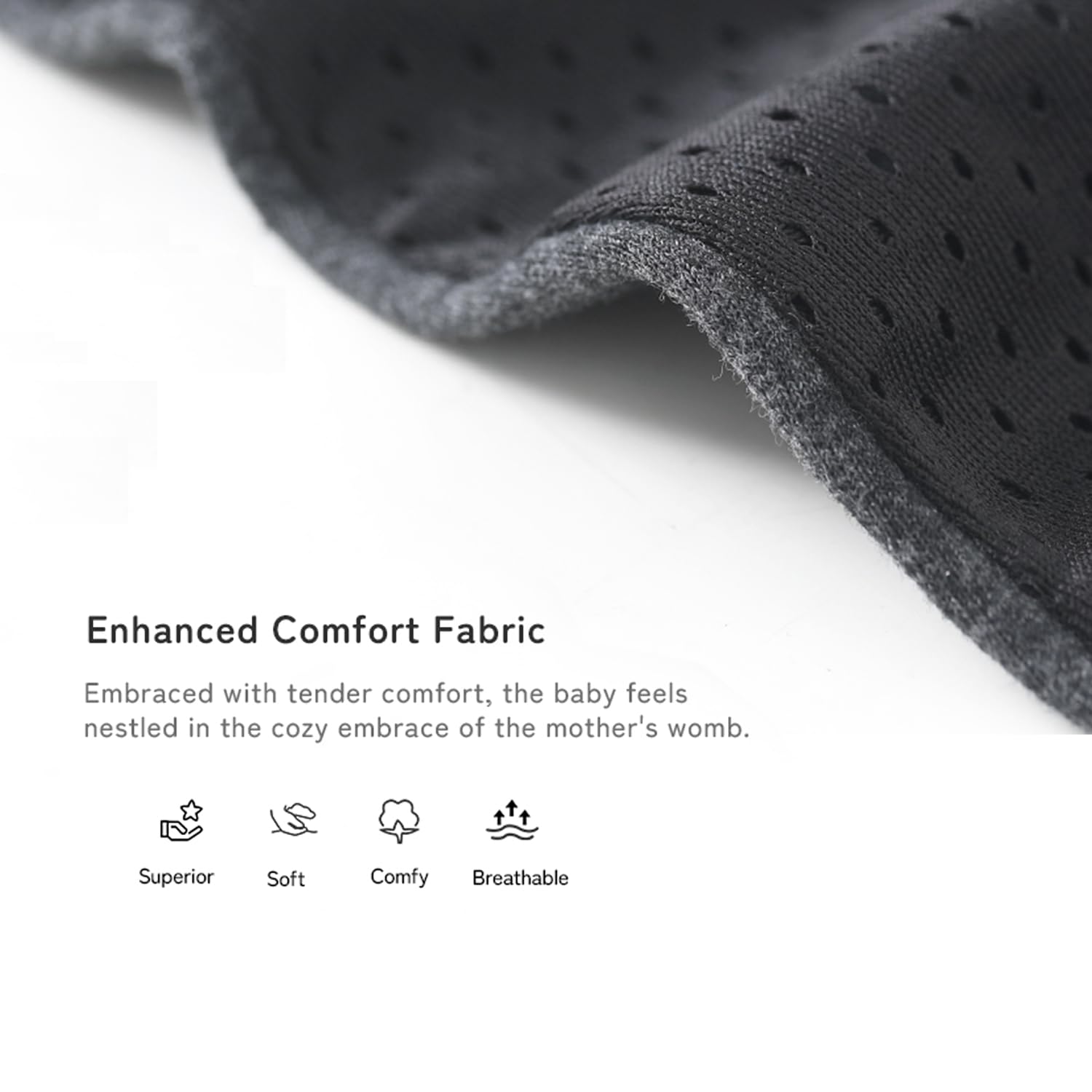Golden Bee Cozy Nest Newborn Baby Carrier, Ergonomic, Baby Wrap Carrier, M-Shape Sitting Position, Padded Head & Neck Support, Baby Carrier for New Born to Toddler 3-24 Months (3 to 12 Kg) (Grey) - Image 3