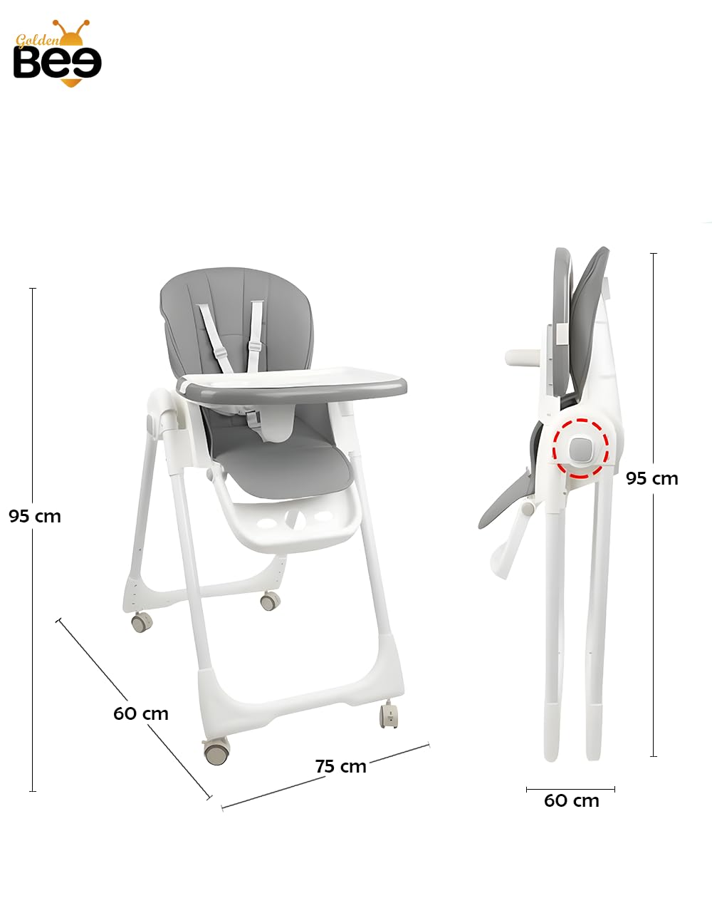 Moon Apex High Chair Green 6 months to 3 years