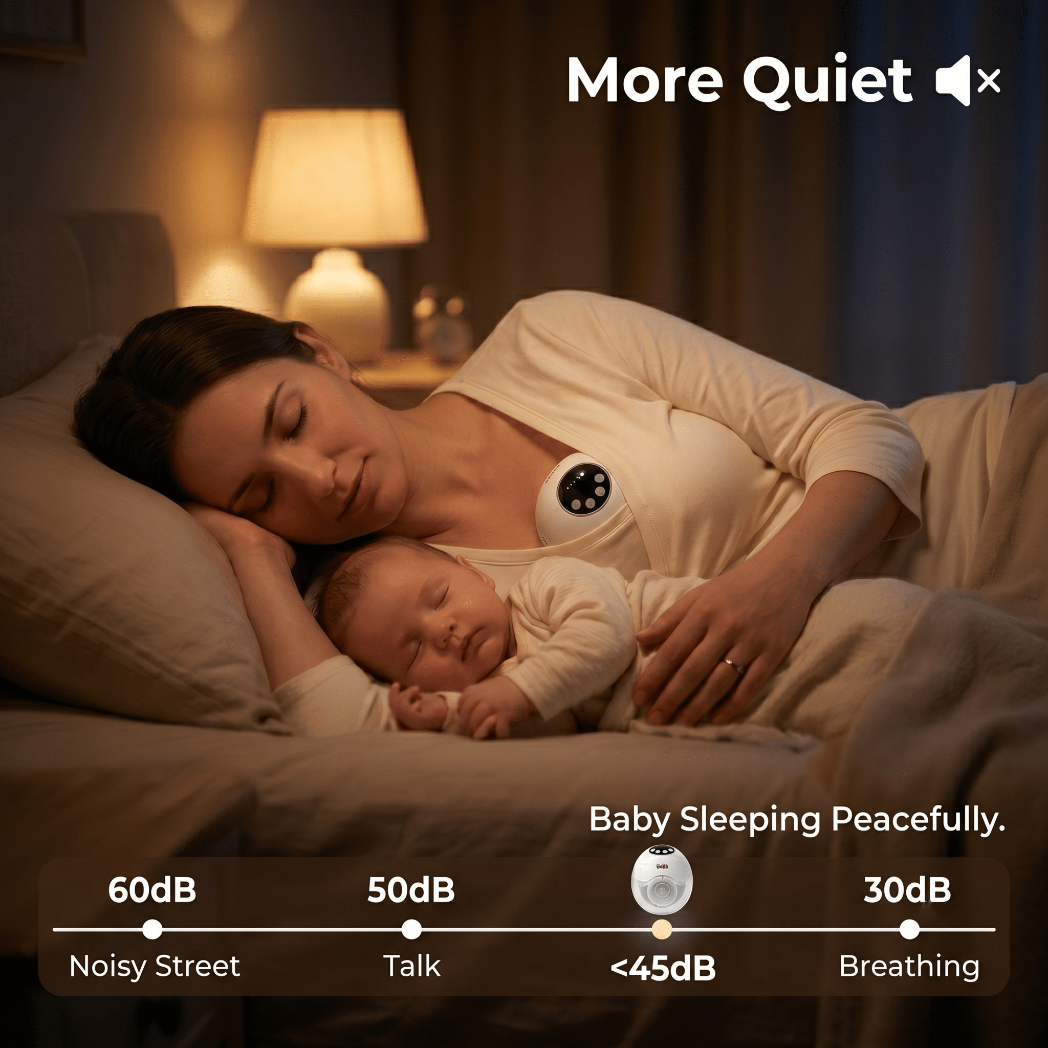 Golden Bee Electric Breast Pump for Feeding Mothers, Wearable Breast Milk Pump, Portable Rechargeable Breastfeeding Pump with 4 Modes & 12 Levels, 160ml BPA-Free Milk Cup, LED Display, 1200mAh battery , 1 Year Warranty - Image 5